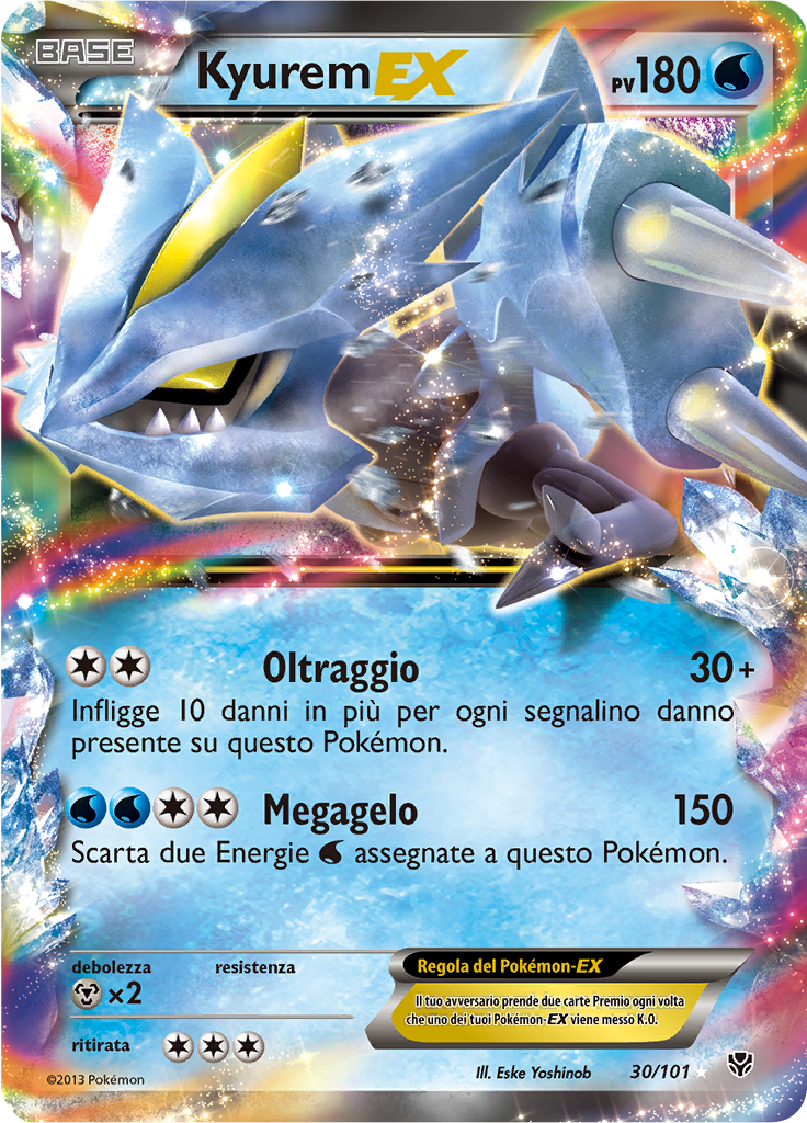 Kyurem EX 30/101 — Esplosione Plasma (Italian Pokémon TCG card)