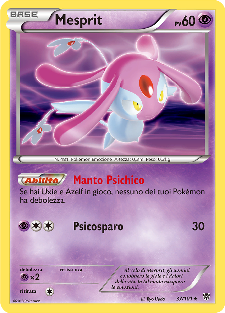 Mesprit 37/101 — Esplosione Plasma (Italian Pokémon TCG card)