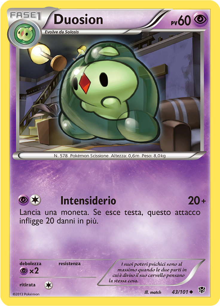 Duosion 43/101 — Esplosione Plasma (Italian Pokémon TCG card)