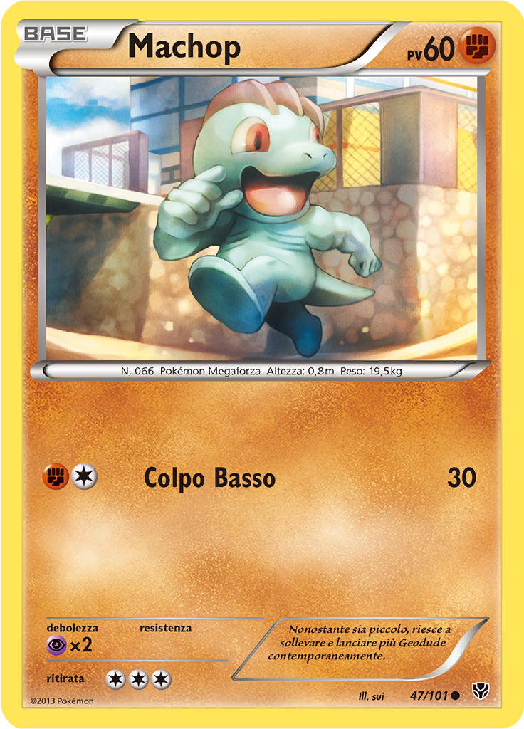 Machop 47/101 — Esplosione Plasma (Italian Pokémon TCG card)