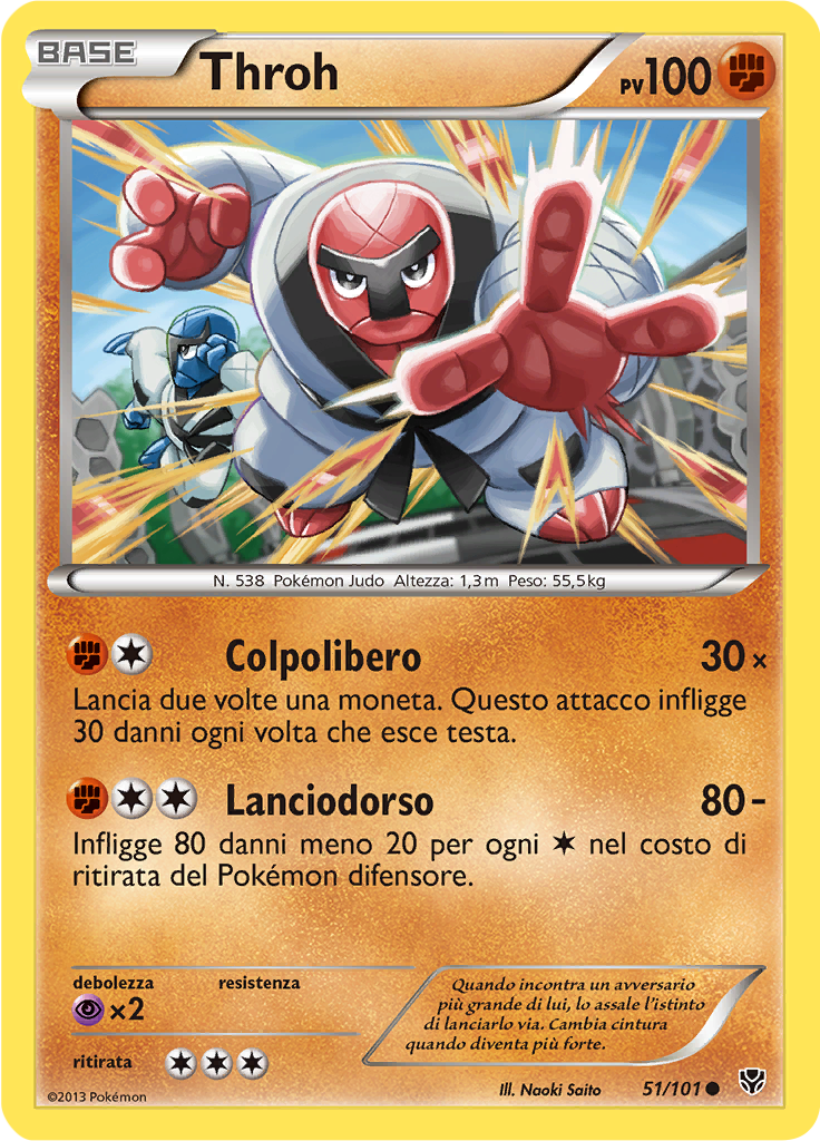 Throh 51/101 — Esplosione Plasma (Italian Pokémon TCG card)