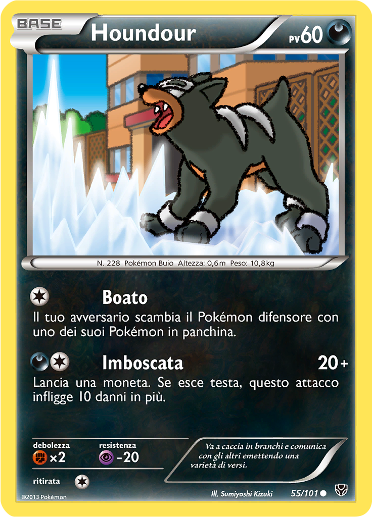 Houndour 55/101 — Esplosione Plasma (Italian Pokémon TCG card)