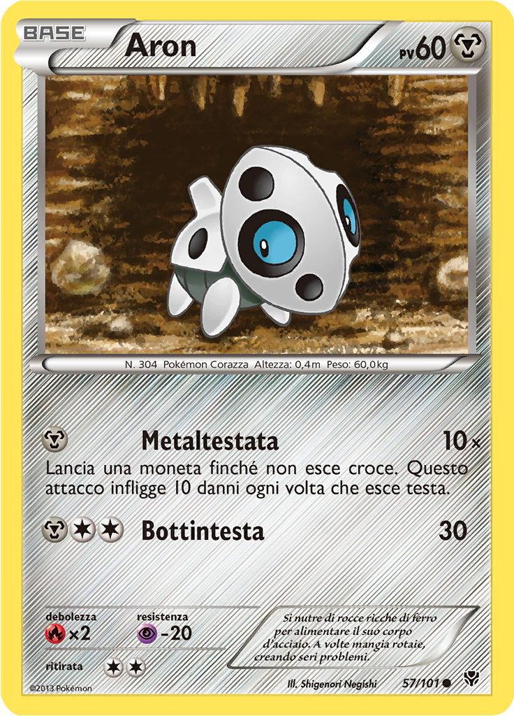 Aron 57/101 — Esplosione Plasma (Italian Pokémon TCG card)
