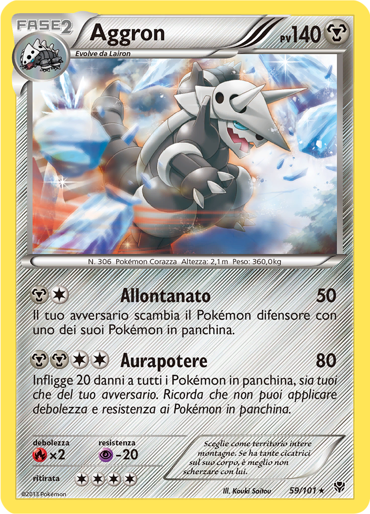 Aggron 59/101 — Esplosione Plasma (Italian Pokémon TCG card)