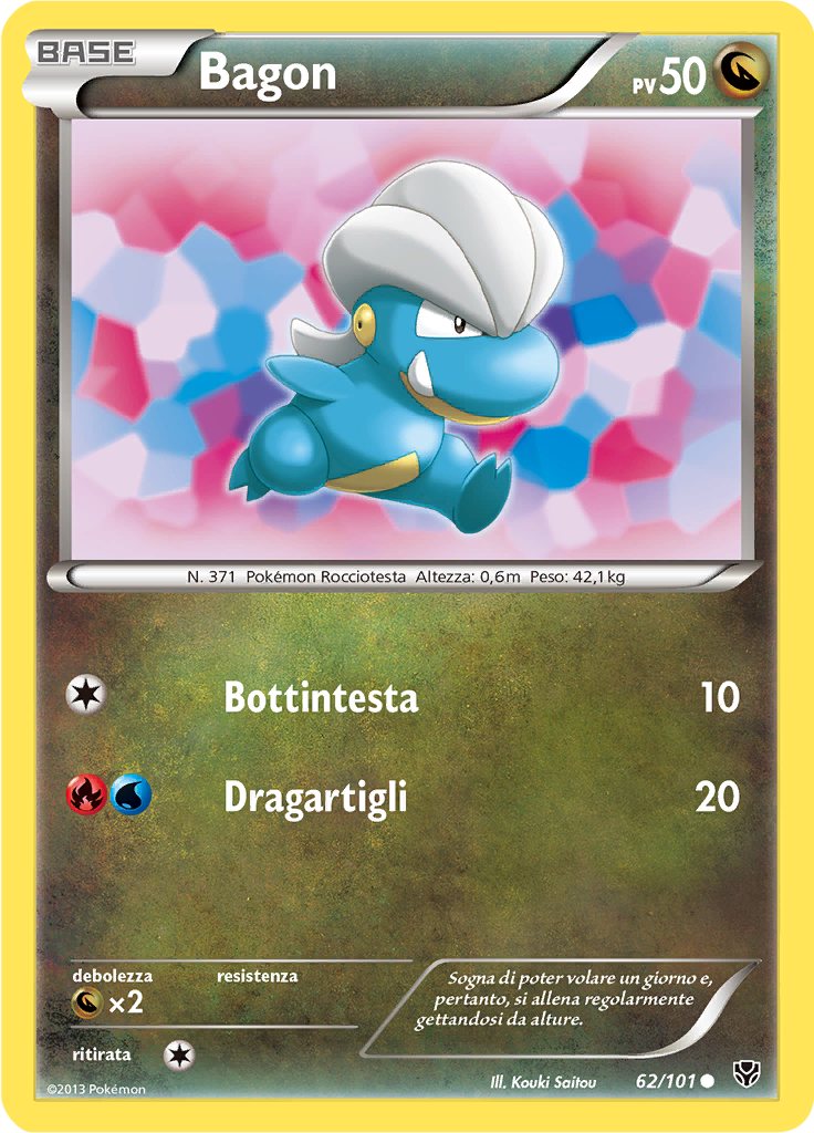 Bagon 62/101 — Esplosione Plasma (Italian Pokémon TCG card)