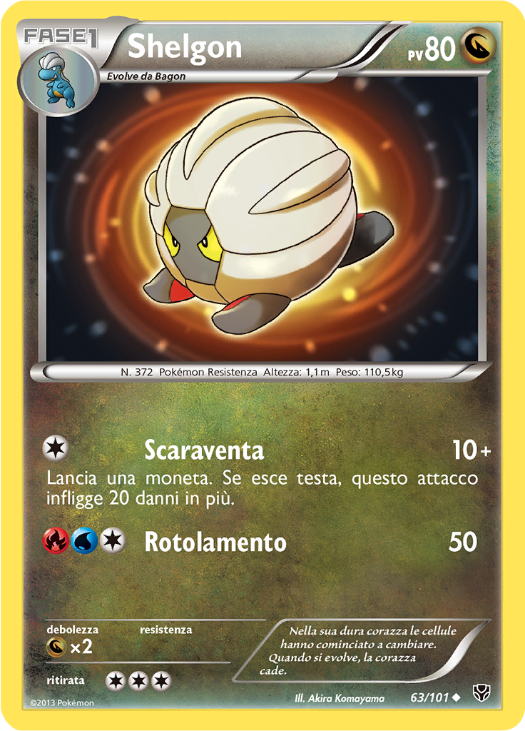 Shelgon 63/101 — Esplosione Plasma (Italian Pokémon TCG card)