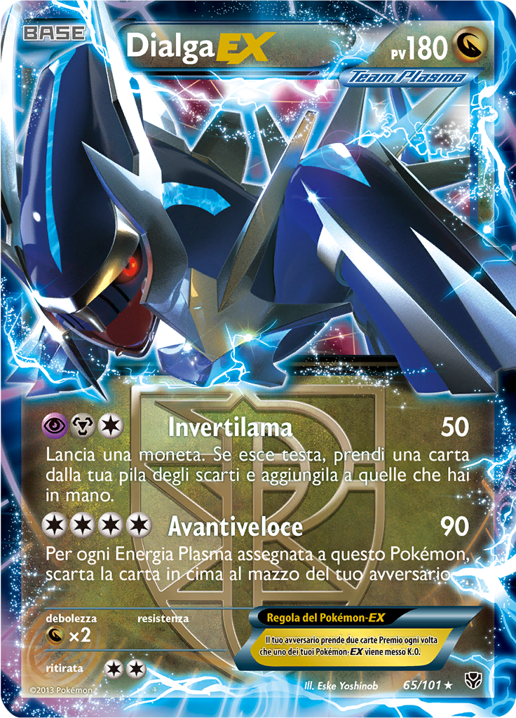 Dialga EX 65/101 — Esplosione Plasma (Italian Pokémon TCG card)