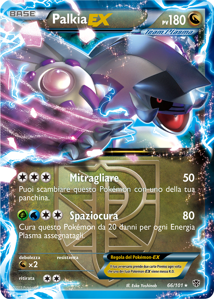 Palkia EX 66/101 — Esplosione Plasma (Italian Pokémon TCG card)