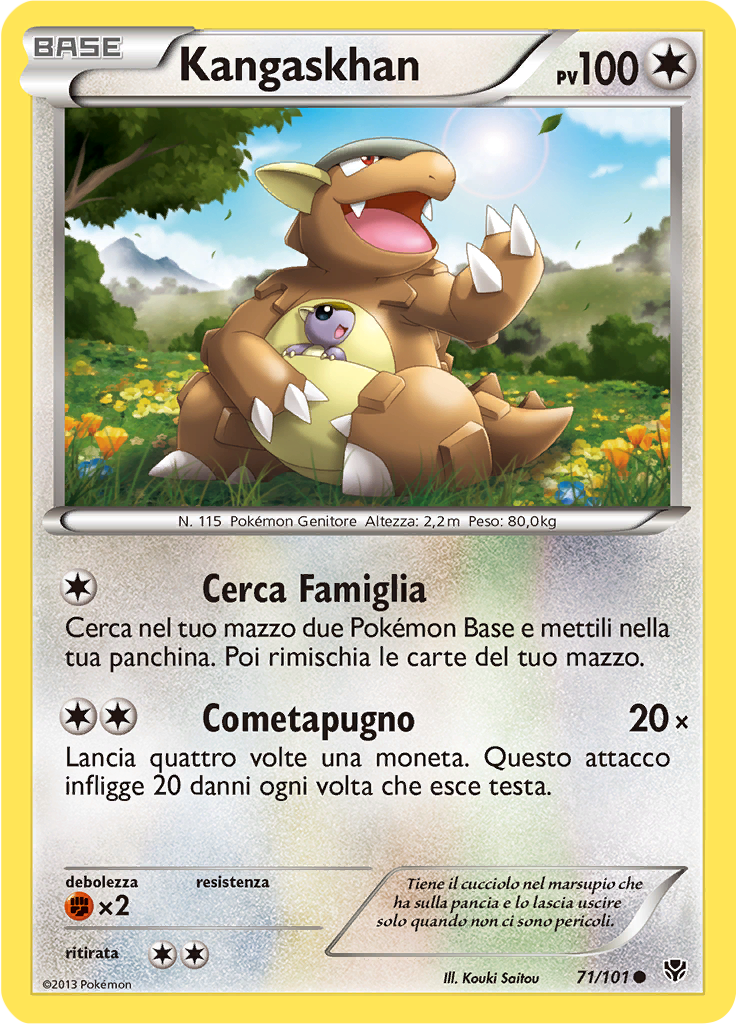 Kangaskhan 71/101 — Esplosione Plasma (Italian Pokémon TCG card)