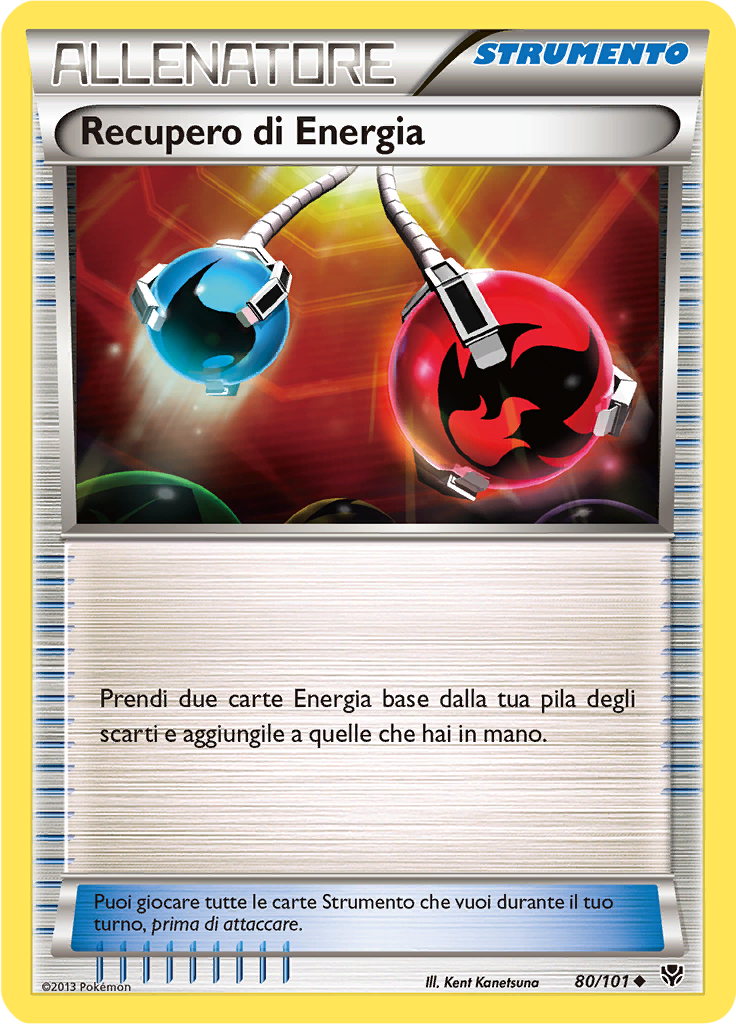 Recupero di Energia 80/101 — Esplosione Plasma (Italian Pokémon TCG card)