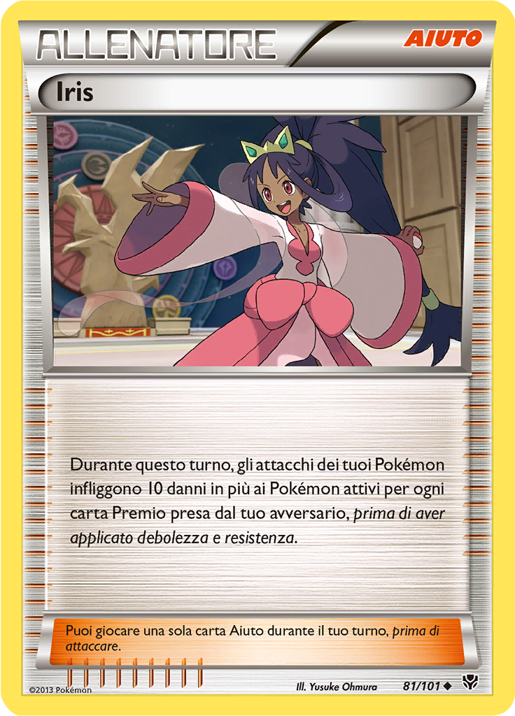 Iris 81/101 — Esplosione Plasma (Italian Pokémon TCG card)