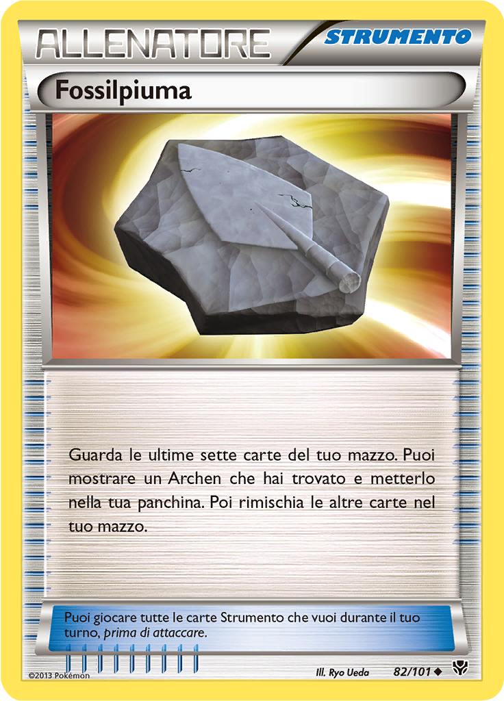 Fossilpiuma 82/101 — Esplosione Plasma (Italian Pokémon TCG card)