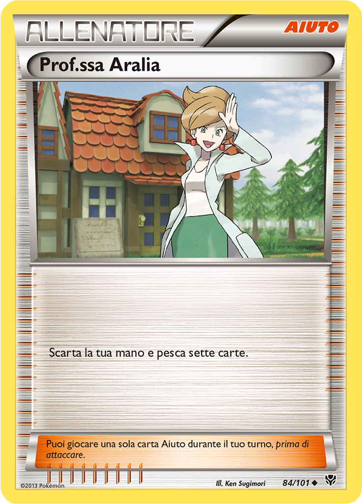 Prof.ssa Aralia 84/101 — Esplosione Plasma (Italian Pokémon TCG card)