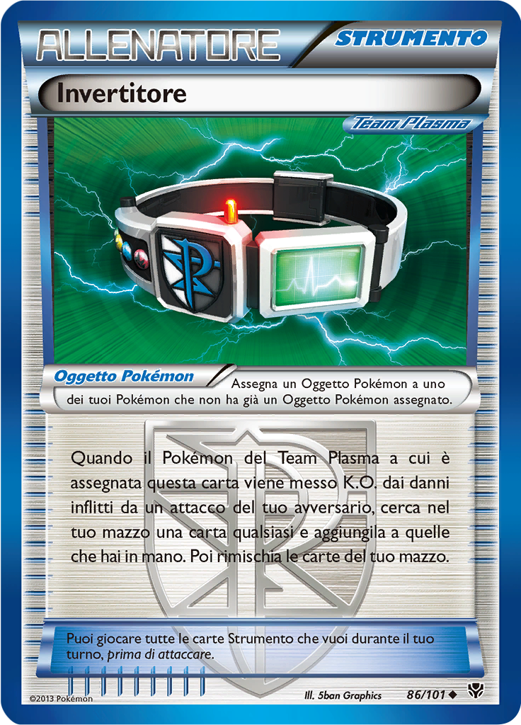 Invertitore 86/101 — Esplosione Plasma (Italian Pokémon TCG card)