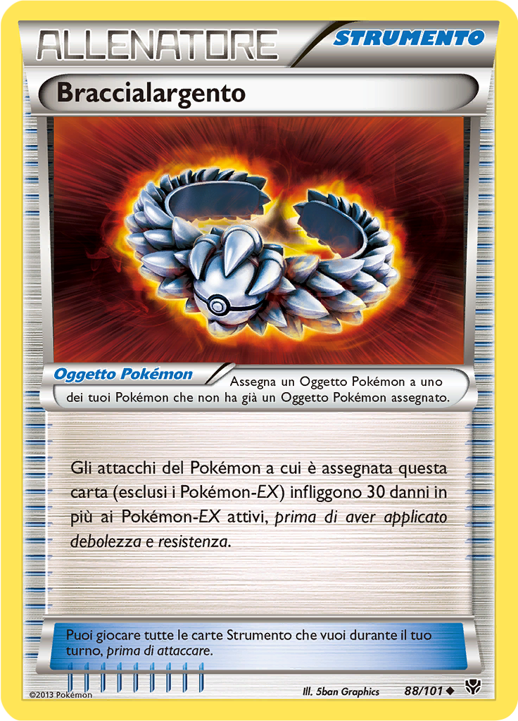 Braccialargento 88/101 — Esplosione Plasma (Italian Pokémon TCG card)