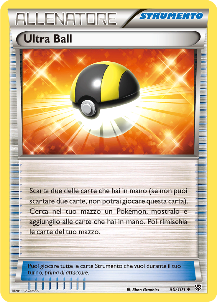 Ultra Ball 90/101 — Esplosione Plasma (Italian Pokémon TCG card)