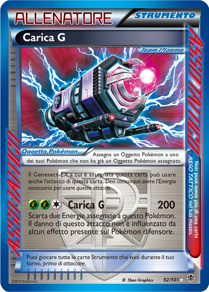 Carica G 92/101 — Esplosione Plasma (Italian Pokémon TCG card)