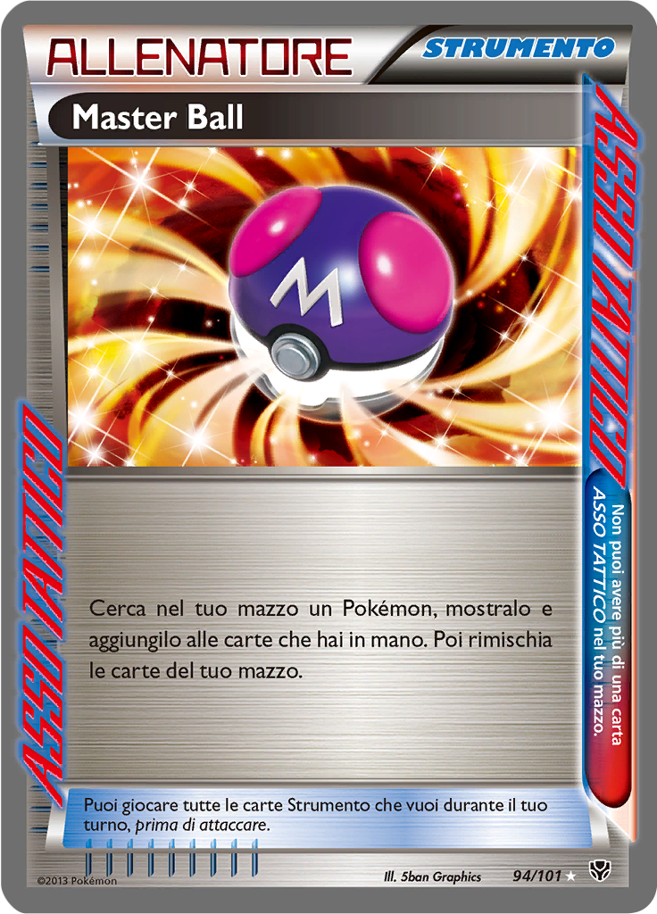 Master Ball 94/101 — Esplosione Plasma (Italian Pokémon TCG card)