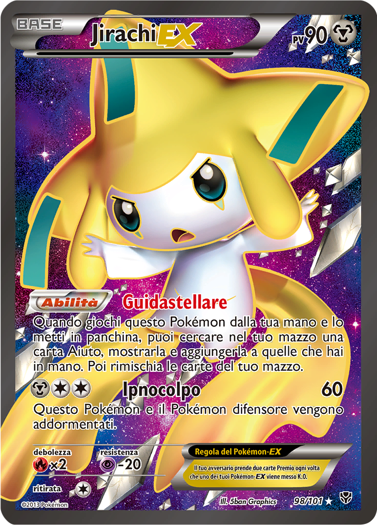 Jirachi EX 98/101 — Esplosione Plasma (Italian Pokémon TCG card)