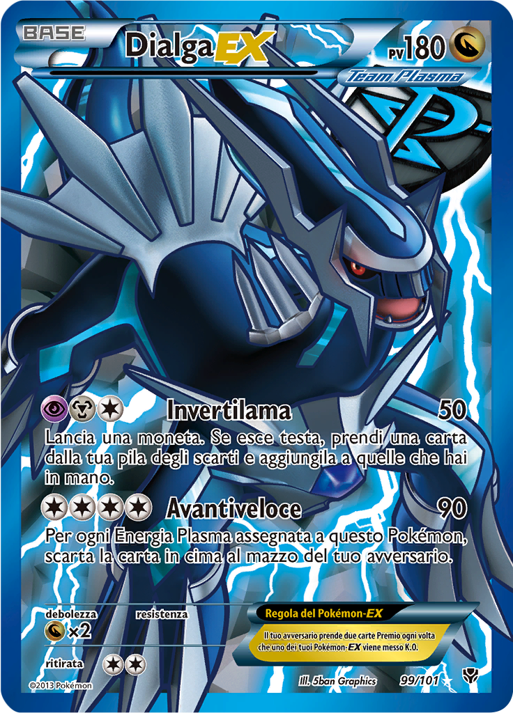Dialga EX 99/101 — Esplosione Plasma (Italian Pokémon TCG card)