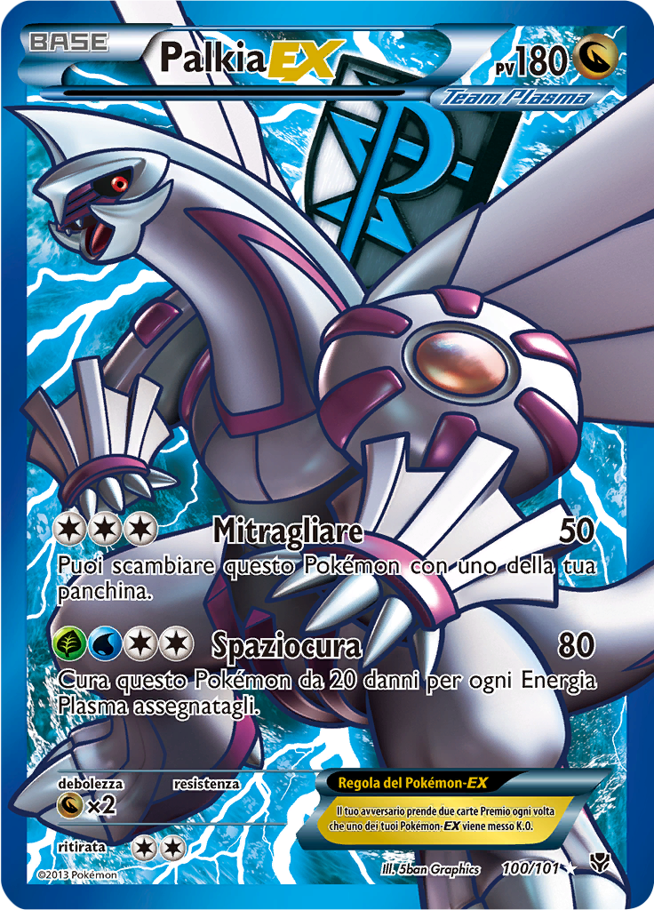 Palkia-EX 100/101 — Esplosione Plasma (Italian Pokémon TCG card)
