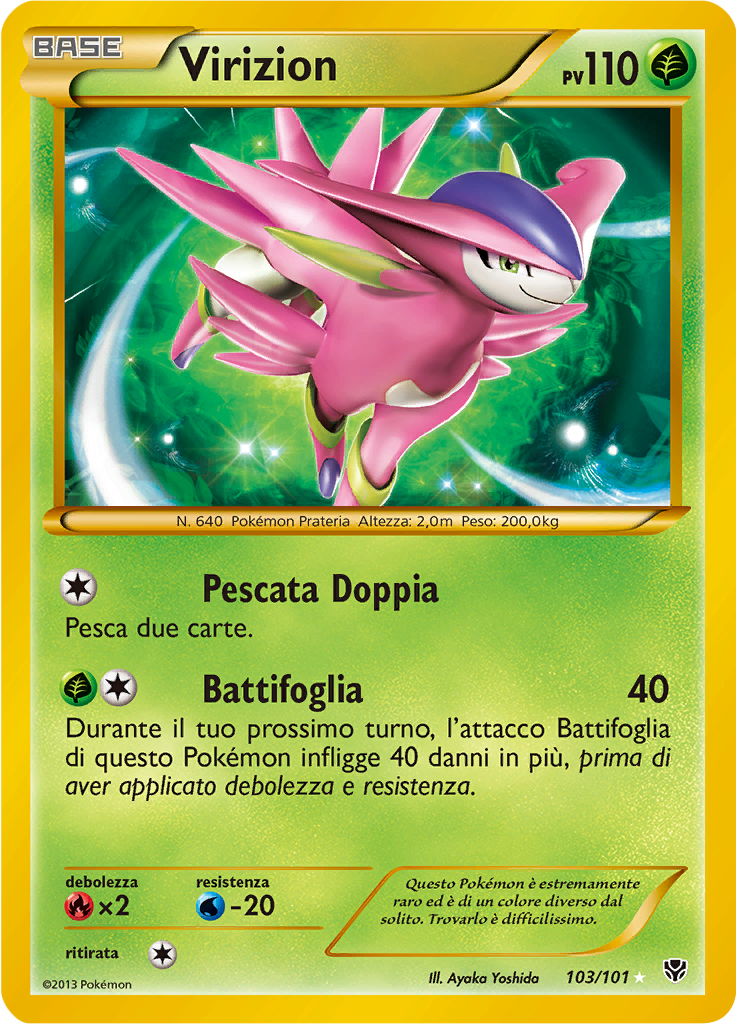 Virizion 103/101 — Esplosione Plasma (Italian Pokémon TCG card)