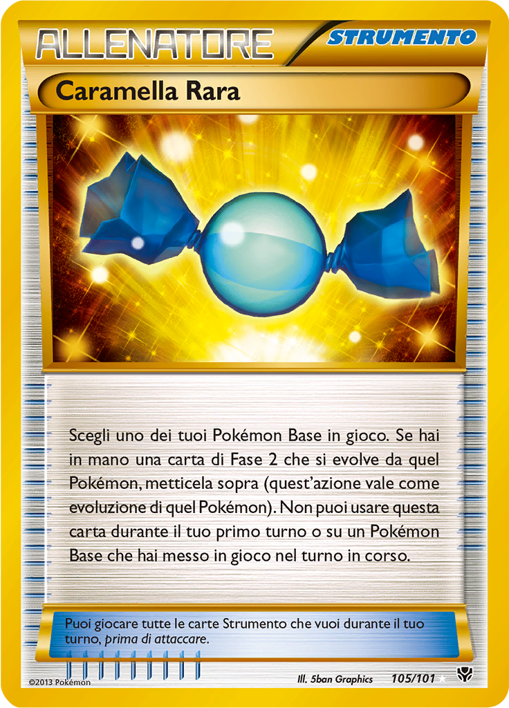 Caramella Rara 105/101 — Esplosione Plasma (Italian Pokémon TCG card)