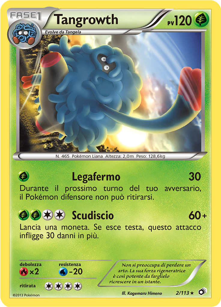 Tangrowth 2/113 — Tesori Legendari (Italian Pokémon TCG card)