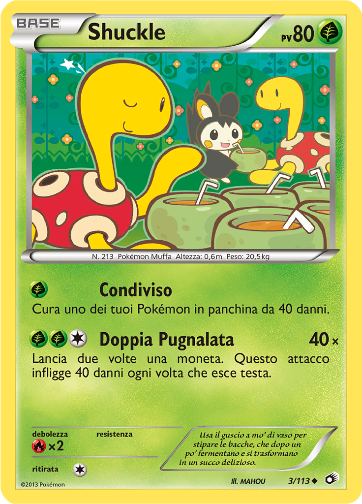 Shuckle 3/113 — Tesori Legendari (Italian Pokémon TCG card)