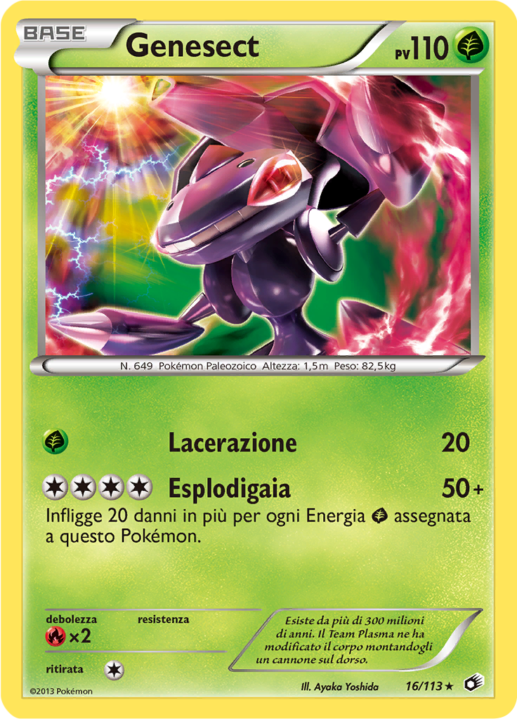 Genesect 16/113 — Tesori Legendari (Italian Pokémon TCG card)