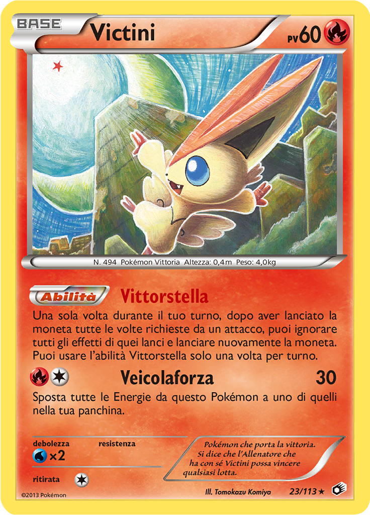 Victini 23/113 — Tesori Legendari (Italian Pokémon TCG card)