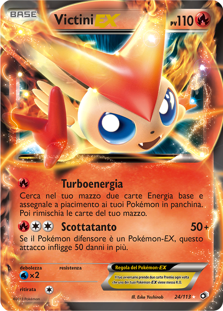 Victini-EX 24/113 — Tesori Legendari (Italian Pokémon TCG card)