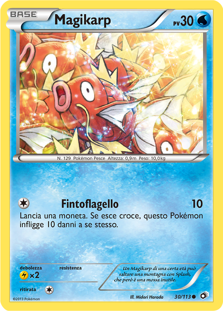 Magikarp 30/113 — Tesori Legendari (Italian Pokémon TCG card)