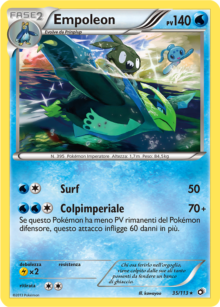 Empoleon 35/113 — Tesori Legendari (Italian Pokémon TCG card)