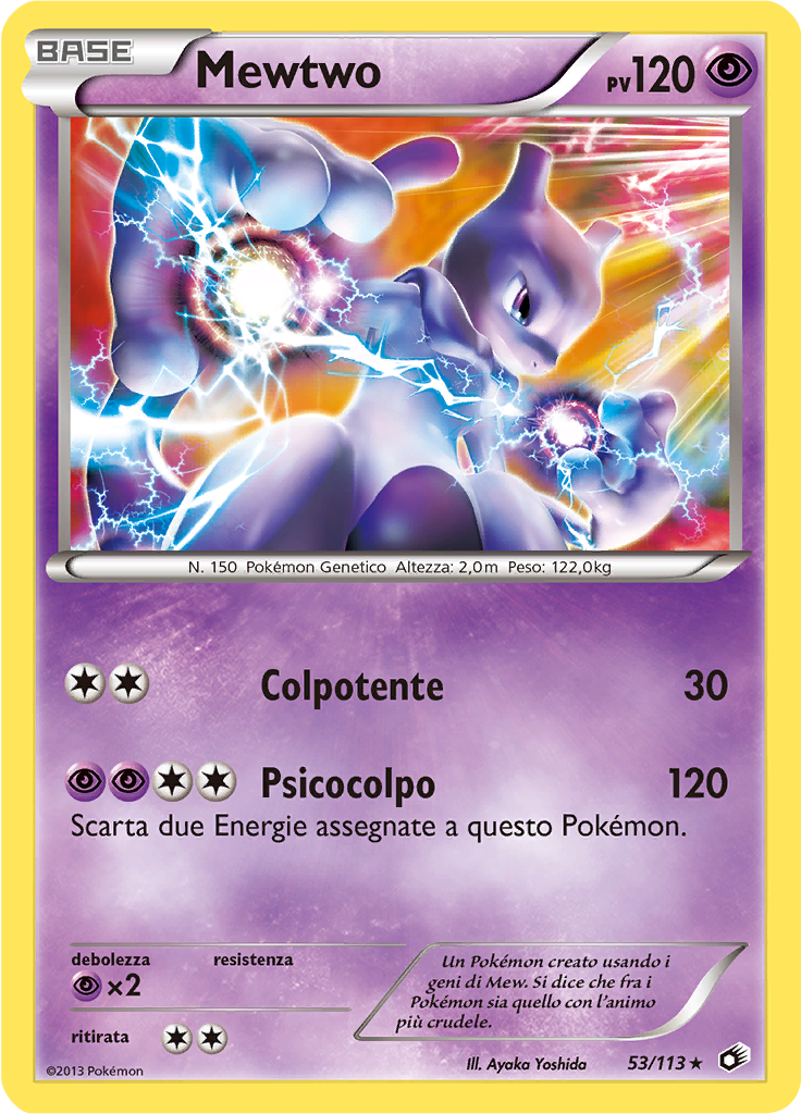Mewtwo 53/113 — Tesori Legendari (Italian Pokémon TCG card)