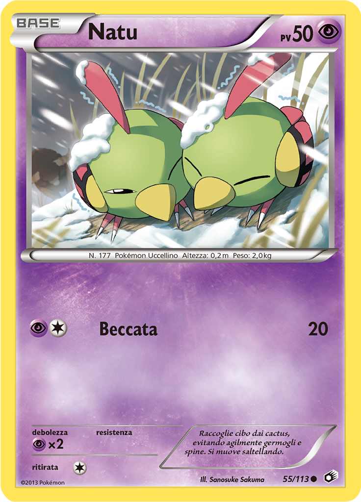 Natu 55/113 — Tesori Legendari (Italian Pokémon TCG card)