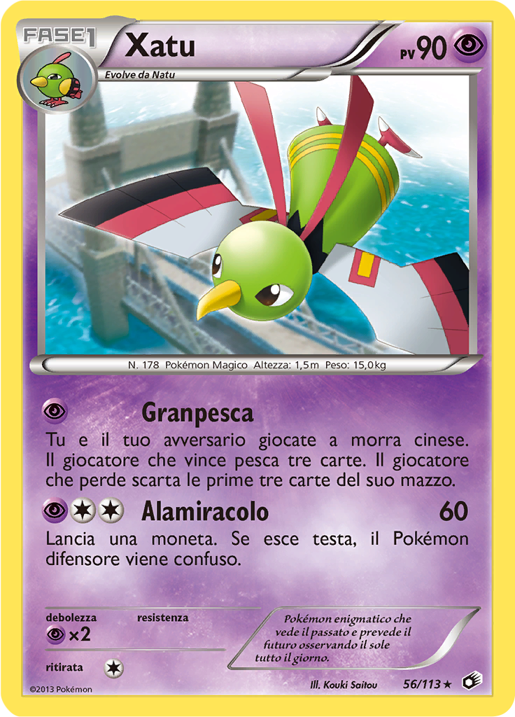 Xatu 56/113 — Tesori Legendari (Italian Pokémon TCG card)