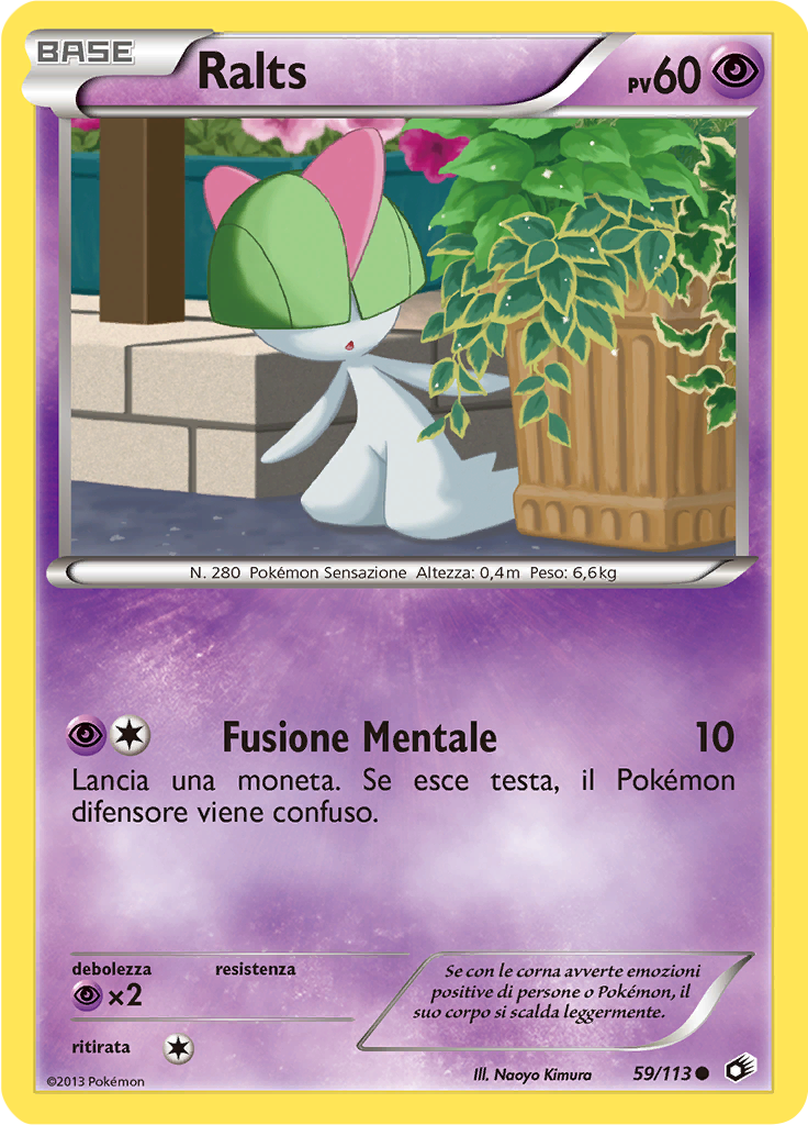Ralts 59/113 — Tesori Legendari (Italian Pokémon TCG card)