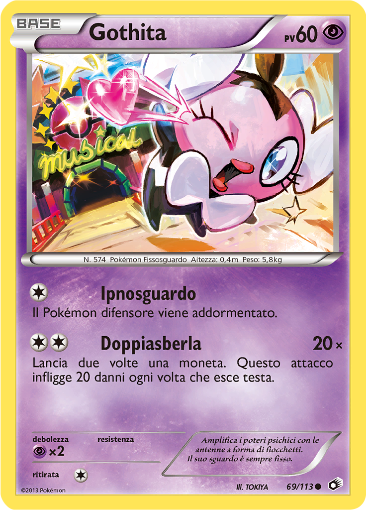 Gothita 69/113 — Tesori Legendari (Italian Pokémon TCG card)
