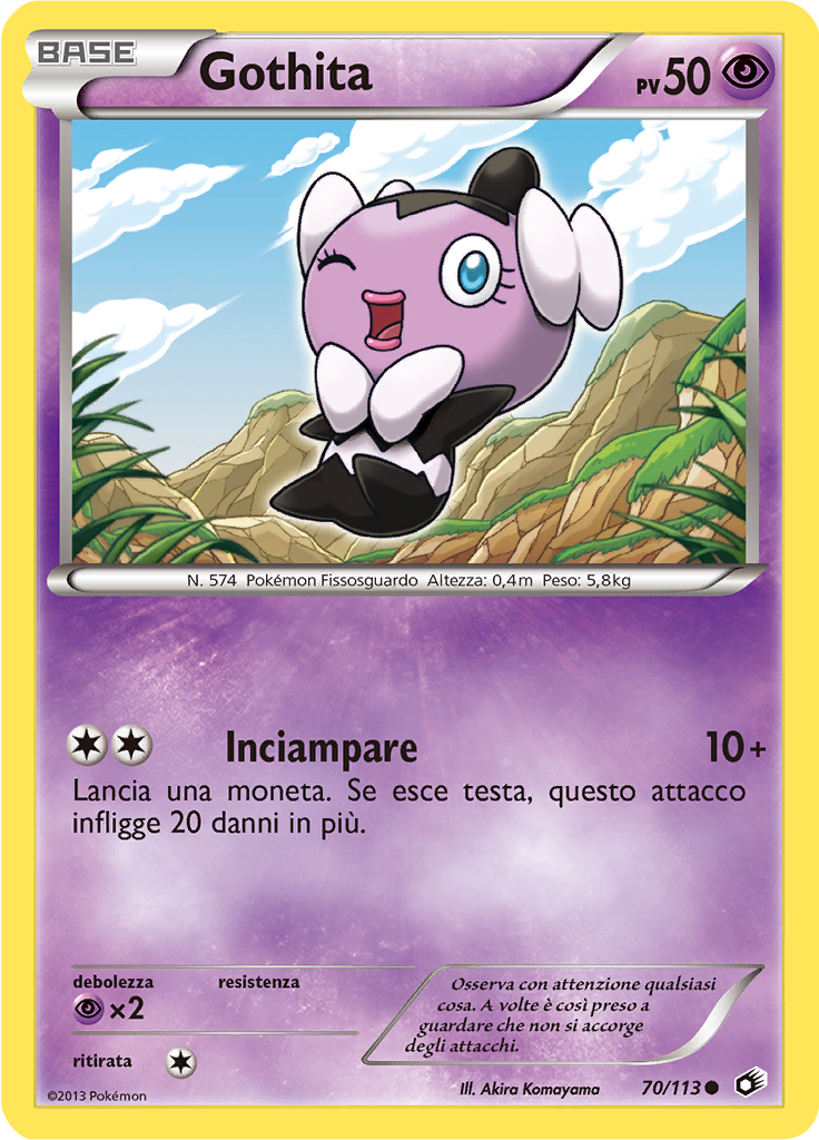 Gothita 70/113 — Tesori Legendari (Italian Pokémon TCG card)