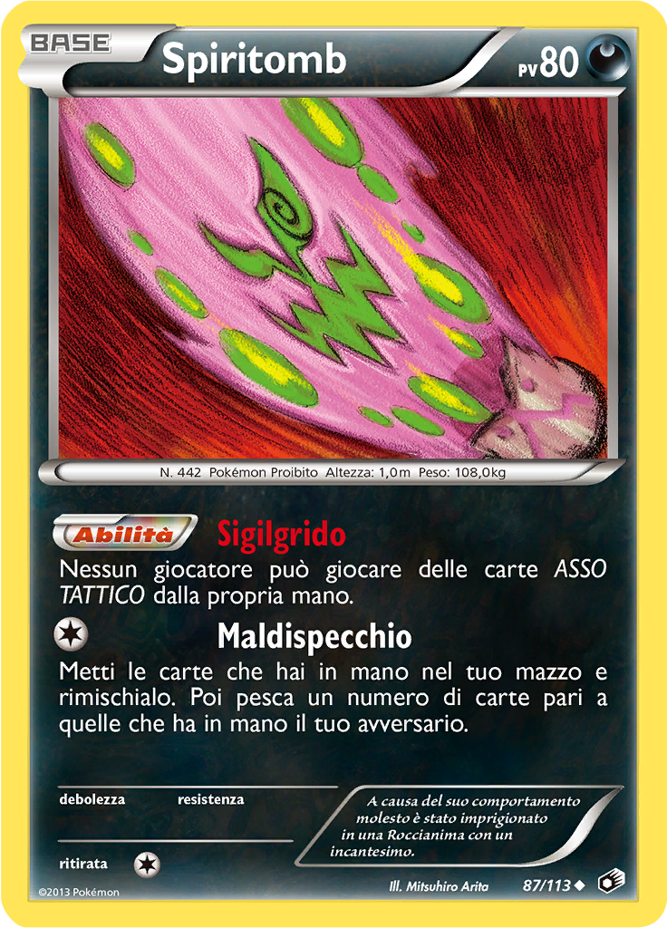 Spiritomb 87/113 — Tesori Legendari (Italian Pokémon TCG card)