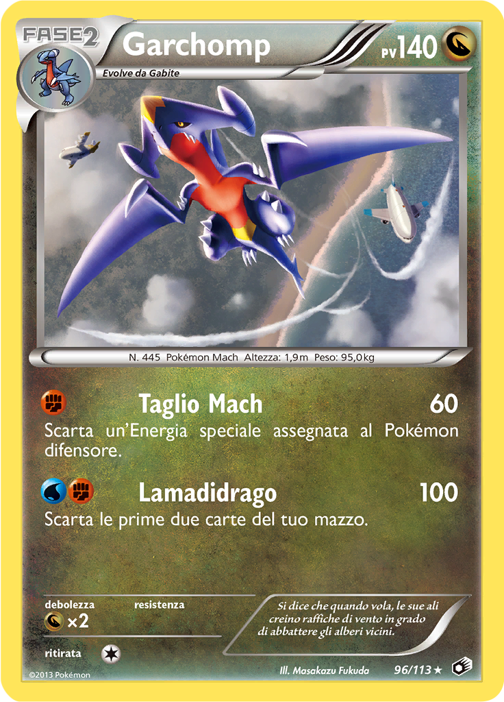 Garchomp 96/113 — Tesori Legendari (Italian Pokémon TCG card)