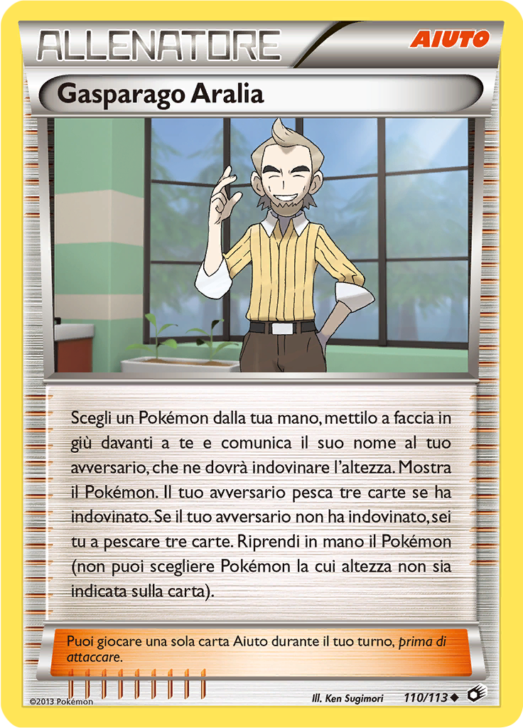 Gasparago Aralia 110/113 — Tesori Legendari (Italian Pokémon TCG card)