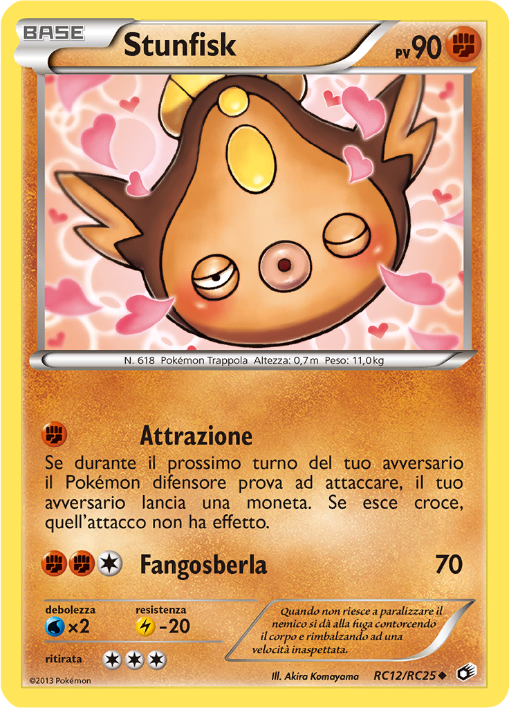 Stunfisk RC12/RC25 — Tesori Legendari (Italian Pokémon TCG card)
