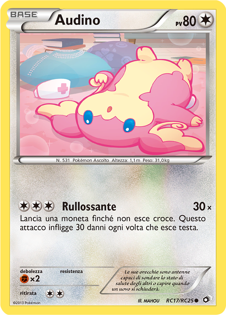 Audino RC17/RC25 — Tesori Legendari (Italian Pokémon TCG card)