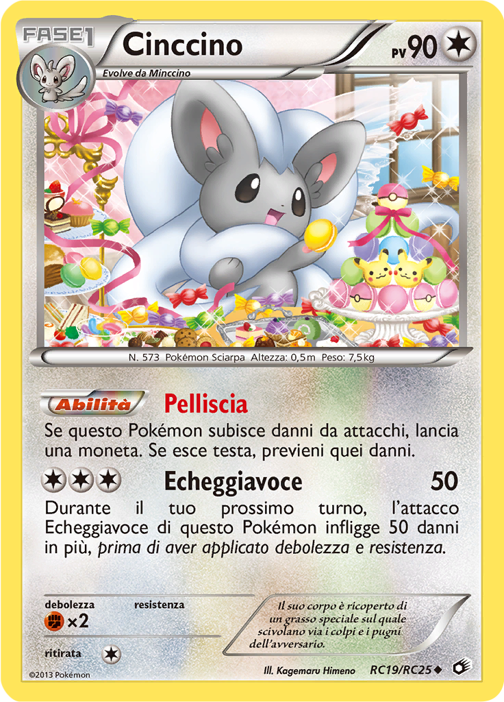 Cinccino RC19/RC25 — Tesori Legendari (Italian Pokémon TCG card)