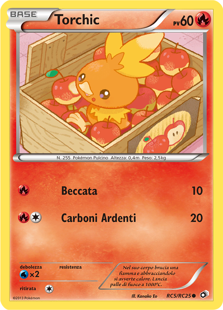 Torchic RC5/RC25 — Tesori Legendari (Italian Pokémon TCG card)