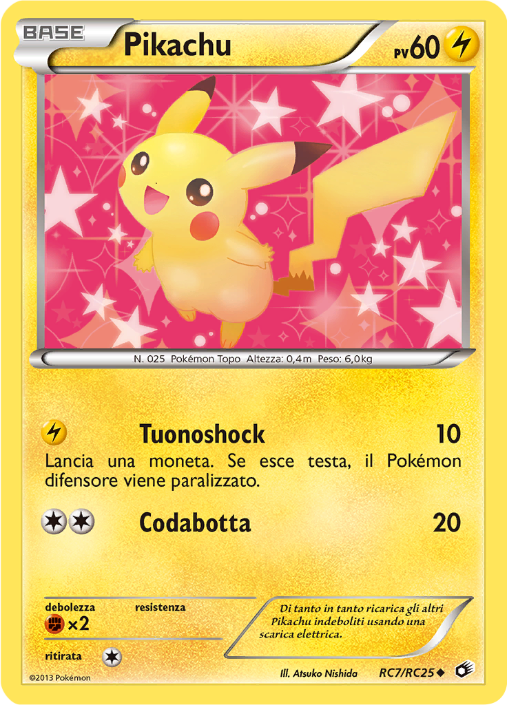 Pikachu RC7/RC25 — Tesori Legendari (Italian Pokémon TCG card)