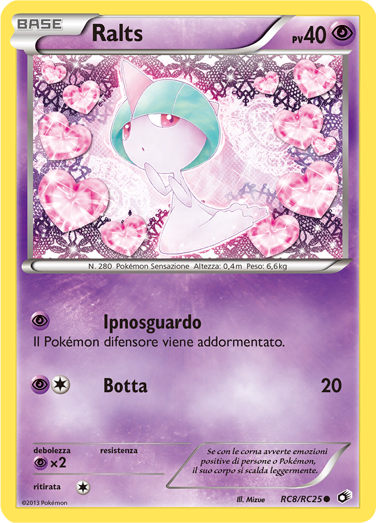 Ralts RC8/RC25 — Tesori Legendari (Italian Pokémon TCG card)