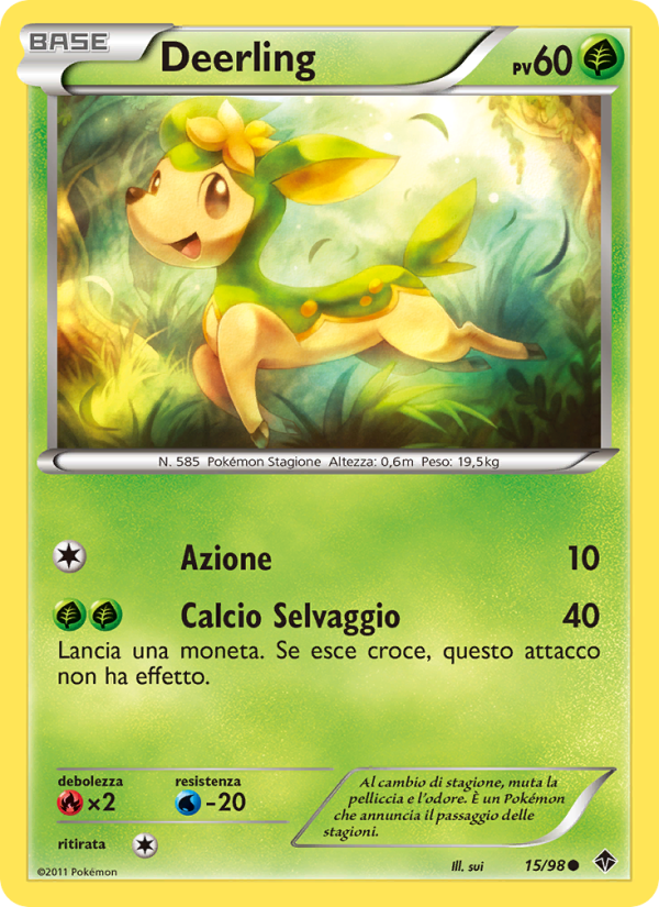 Deerling 015/98 — Nuove Forze (Italian Pokémon TCG card)